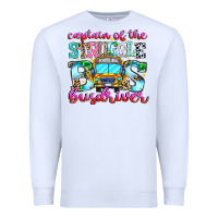 White captain of the struggle bus bus Premium Sweatshirt - CowhideDigitalArt