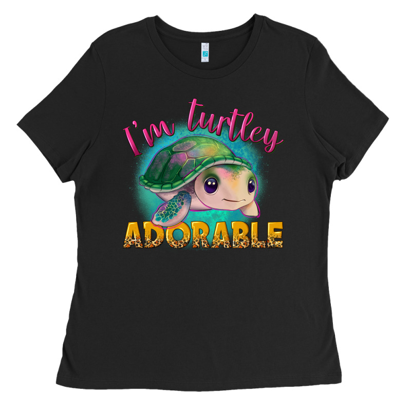 Im Turtley Adorable Ladies Tee by NancyCooperArtShop | Teevron
