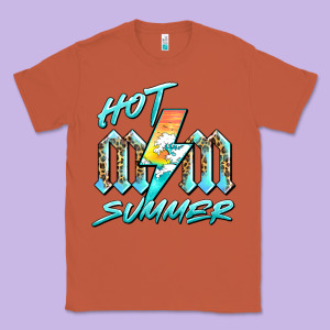 Hot Mom Summer Classic Tee Designed By Barkaloodesign