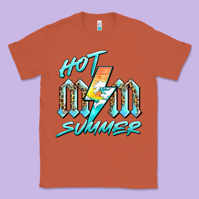 Hot Mom Summer Classic Tee Designed By Barkaloodesign