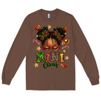 Chestnut mini claus messy bun Long Sleeve Tee - texasbilliewilder
