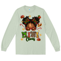 Matcha mini claus messy bun Long Sleeve Tee - texasbilliewilder