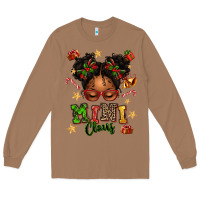Toasted Coconut mini claus messy bun Long Sleeve Tee - texasbilliewilder