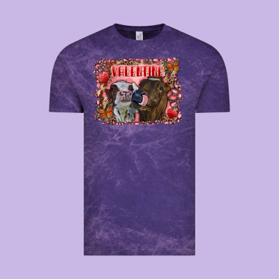 Valentine Heifers Vintage Tee Designed By Ranaportraitstore