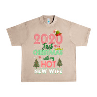 French Oak 2020 First Christmas With My Hot New Wife Urban Heavy Tee - Bettercallsaul