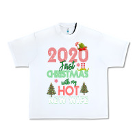 White 2020 First Christmas With My Hot New Wife Urban Heavy Tee - Bettercallsaul