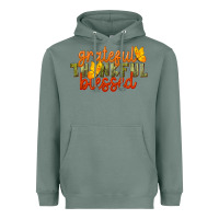 Sage Fall Grateful Thankful Blessed Heavyweight Hoodie - LillyAllenDesigns