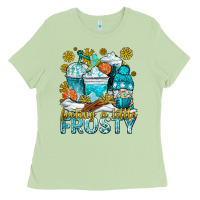 Matcha feeling a little frosty coffee cups Ladies Tee - NancyCooperArtShop