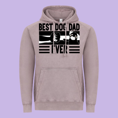 Best Dog Dad Ever Vintage Hoodie Designed By Bettercallsaul