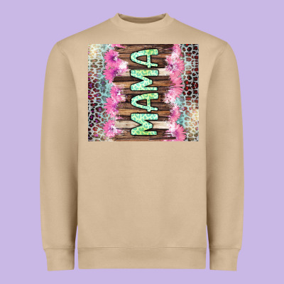 Mama Leopard Heavyweight Sweatshirt Designed By Cowgirlartshop