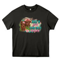 Asphalt just a girl who loves cows Heavy Core Tee - MaliasSmallBusiness