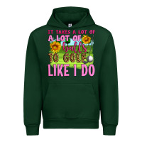 Forest Green it takes a lot of a lot of balls to golf like i do Urban Hoodie - Artiststas