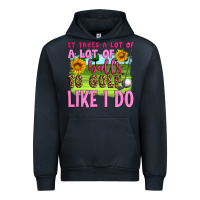 Navy it takes a lot of a lot of balls to golf like i do Urban Hoodie - Artiststas
