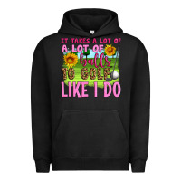 Pigment Black it takes a lot of a lot of balls to golf like i do Urban Hoodie - Artiststas