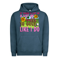 Pigment Midnight Navy it takes a lot of a lot of balls to golf like i do Urban Hoodie - Artiststas