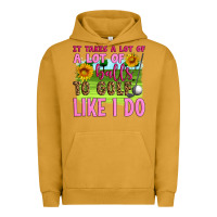 Pigment Peanut Butter it takes a lot of a lot of balls to golf like i do Urban Hoodie - Artiststas