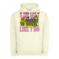 Pigment Pistachio it takes a lot of a lot of balls to golf like i do Urban Hoodie - Artiststas