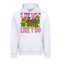 White it takes a lot of a lot of balls to golf like i do Urban Hoodie - Artiststas