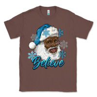 Chestnut winter christmas african american santa believe Classic Tee - RanaPortraitStore
