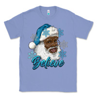 Colony Blue winter christmas african american santa believe Classic Tee - RanaPortraitStore