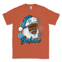 Copper winter christmas african american santa believe Classic Tee - RanaPortraitStore