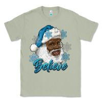 Matcha winter christmas african american santa believe Classic Tee - RanaPortraitStore