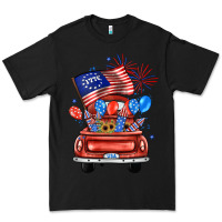 Black farm truck,america flag Premium Tee - JahusDesignShop