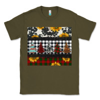 Army Green christmas trees and sunflowers Classic Tee - Jasminsmagicworld