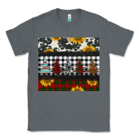Charcoal Heather christmas trees and sunflowers Classic Tee - Jasminsmagicworld