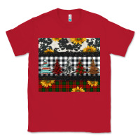 Red christmas trees and sunflowers Classic Tee - Jasminsmagicworld