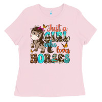 Just A Girl Who Loves Horses Ladies Tee | Teevron