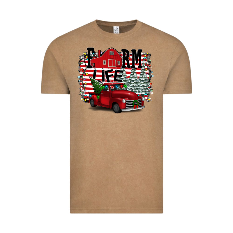 Farm Life Christmas Vintage Tee by Bettercallsaul | Teevron