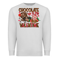 Dove Grey Chcolate is my Valentine Premium Sweatshirt - CowhideDigitalArt