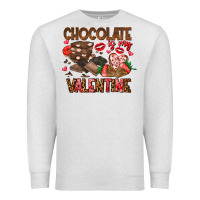 Oatmeal Heather Chcolate is my Valentine Premium Sweatshirt - CowhideDigitalArt