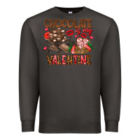 Smoke Chcolate is my Valentine Premium Sweatshirt - CowhideDigitalArt