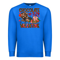 True Royal Chcolate is my Valentine Premium Sweatshirt - CowhideDigitalArt