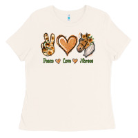 Bone Peace Love Horses Ladies Tee - Jasminsmagicworld