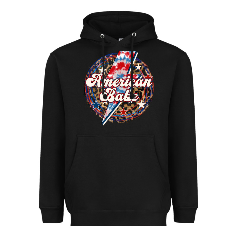 Western American Babe Patriotic Heavyweight Hoodie by LillyAllenDesigns | Teevron