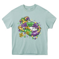 Arona mardi gras lips Heavy Core Tee - MaliasSmallBusiness