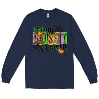 Navy Going bat shit crazy Long Sleeve Tee - NancyCooperArtShop