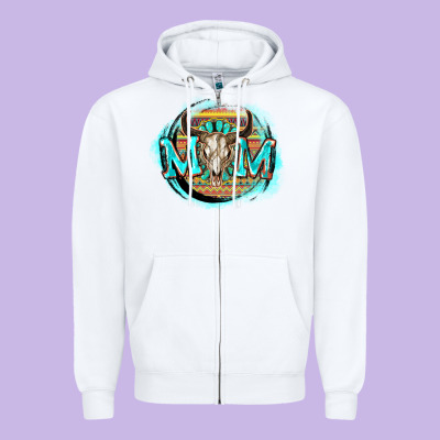 Aztec Mom Mother's Day Zipper Hoodie Designed By Fadigitalartstudio