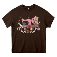 Chocolate Brown ill be in my office Heavy Core Tee - MaliasSmallBusiness
