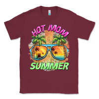 Burgundy hot mom summer Classic Tee - BarkalooDesign