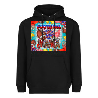 Black Football Mama Heavyweight Hoodie - CowhideDigitalArt