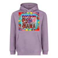 Lavender Football Mama Heavyweight Hoodie - CowhideDigitalArt