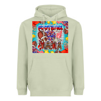 Matcha Football Mama Heavyweight Hoodie - CowhideDigitalArt