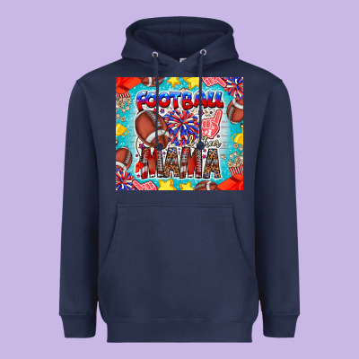 Football Mama Heavyweight Hoodie Designed By Cowhidedigitalart