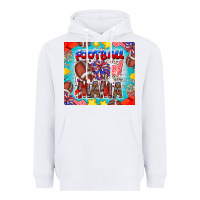 White Football Mama Heavyweight Hoodie - CowhideDigitalArt