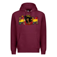 Burgundy Juneteenth mom Mother's Day Premium Hoodie - FaDigitalArtStudio