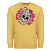 Antique Gold Coffee is my Valentine Premium Sweatshirt - CowhideDigitalArt